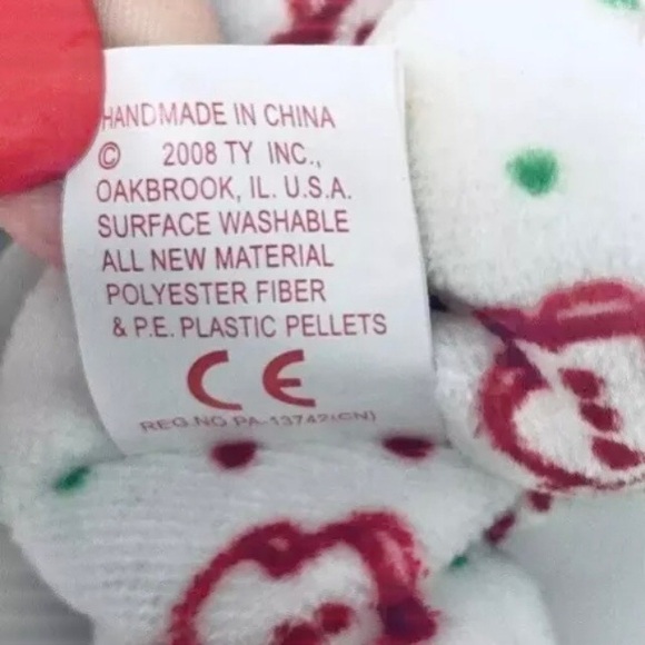 *GINGERSPICE 2008 Hallmark Exclusive Bear,TY Beanie Babies, Embroidered, Rare - Picture 7 of 7
